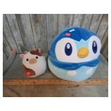 SQUISHMALLOW COW & POKEMON PIPLUP PLUSH TOYS