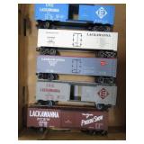 5-- 'O' GAUGE ERIE LACKAWANNA BOX CARS