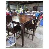BAR HEIGHT DINING ROOM TABLE W/ 4 CHAIRS