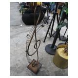 METAL MUSIC NOTE DECOR