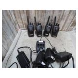 4-- WALKIE TALKIE RADIOS & CHARGERS