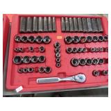 3/8' DRIVE CRAFTSMAN SOCKETS & RATCHET