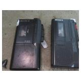 2-- MICRO CASSETTE RECORDERS