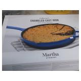 NEW-- MARTHA STEWART ENABELED CAST IRON SKILLET
