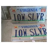 PAIR-- IOW LICENSE PLATES
