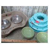 PET BOWLS & CAT TOYS