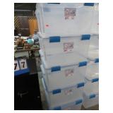 5-- STORAGE TUBS W/ LIDS