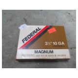 5-- 10ga 3 1/2" 00 BUCK SHOTGUN SHELLS