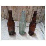 3-- OLD BEER BOTTLES