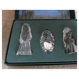 WATERFORD CRYSTAL NATIVITY FIGURINES