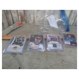 4-- RACE USED SUIT SWATCH CARDS