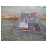 GREG BIFFLE CARD W/ SWATCH OF RACE USED FIRE SUIT