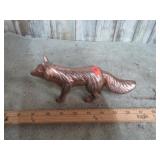 CAST METAL FOX FIGURINE