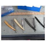 4-- VINTAGE STRAIGHT RAZORS