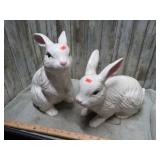 PAIR-- CERAMIC RABBITS