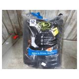 12 pair-- CREW SOCKS -- SZ 6-12