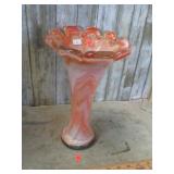 ART GLASS SWIRL PATTERN VASE