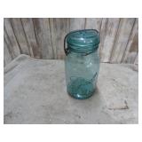 BLUE / GREEN BALL BAIL TOP JAR