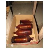 BROWN GLASS BOTTLES