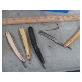 4-- VINTAGE STRAIGHT RAZORS