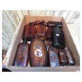 OLD BROWN GLASS BOTTLES