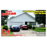 3 BR, 2 BA Home with Large Yard and 2-Car Garage - Estate Auction Sept .10th