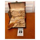 Antique Victorian Celluloid Vanity Dresser Box