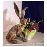 Rabbit Planter "Fighting Hares"