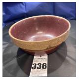 Antique Roseville 2 Tone Stoneware Bowl "Pure Flint Bowl"