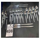 26 pcs - Interpur Rose Stainless Steel Flatware