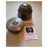 Antique (2) Powder Puff Boxes