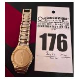 Men Seiko Quartz Watch - Gold Tone