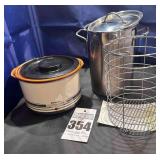 Rival Slow Cooker Crock Pot & Asparagus Steamer