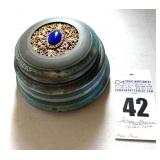 Antique Powder Puff Box