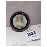 Antique Flue Cover with the chain -  Picture  Flower Girl