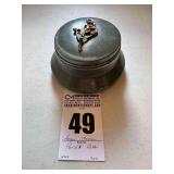 Antique Powder Puff Jeweled Box