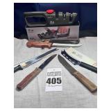 Cangshan Knife Sharpener, Rada Cutlery Cheese Knife, Old Butcher Knifes, Ontiario Knife