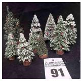 8 Snow Covered Christmas Trees