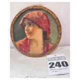 Antique Flue Cover with the chain -  Picture  Gypsy Girl