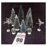 Dept 56 - 10 Snow Covered Trees
