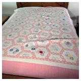Antique Quilt "Pink" "Grandmother