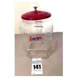 Lance Large  8 Sided Display Jar with Metal Lid