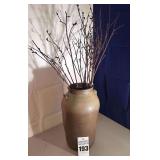 Antique Salt Glazed Stoneware Handled Crock