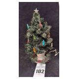 Vintage Glolite Tree W/ Mercury Ornaments