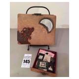 Antique Unique Picture Display with drawer