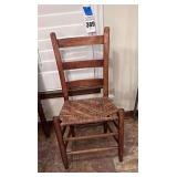 Antique Shaker Style Woven Seat Chair