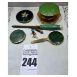Vintage Vanity Set (Green)