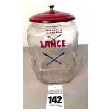 Lance Large  8 Sided Display Jar with Metal Lid