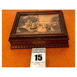 Antique Victorian Jewelry Mirror Box