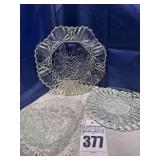 3 pcs 0 Fruit Plates & Bowl (Loganberry Bowl 7" & Pioneer Serving Plates 10" & 8"